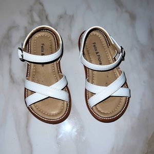 White sandals